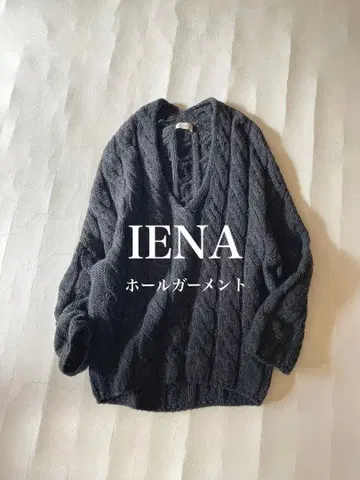 이에나 IENA 울 100% 케이블 짜임 홀가먼트 니트