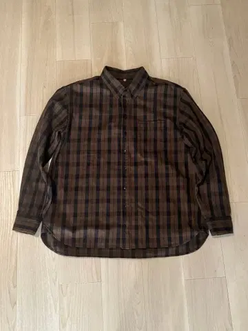 YOKO SAKAMOTO 17AW 나일론 체크 셔츠