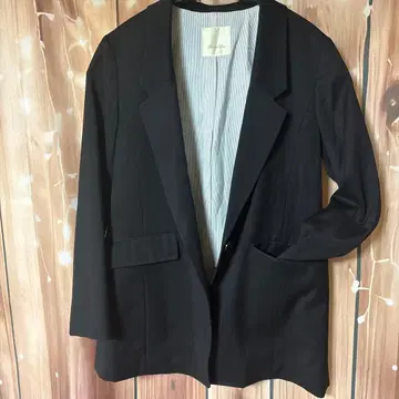 Spick and Span 블랙 테일러드 자켓 36