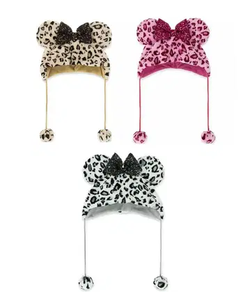 미니 표범 무늬 레오파드 무늬 팬캡 디즈니