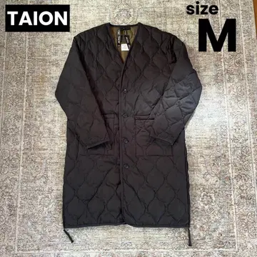 TAION 밀리터리 V넥 다운 코트 M