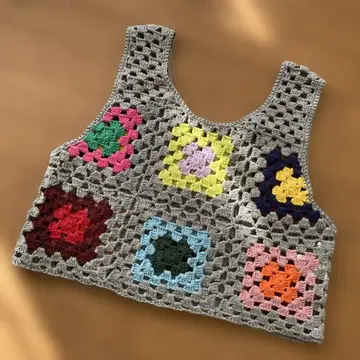 컨디션 최상, BEAMS BOY 핸드 크로셰, 베스트, 탱크탑