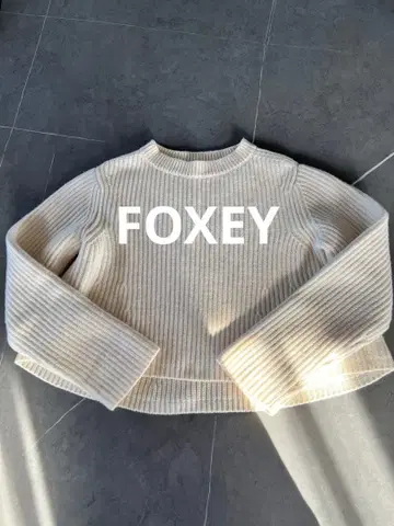 폭시 캐시미어 실크 혼방 스웨터