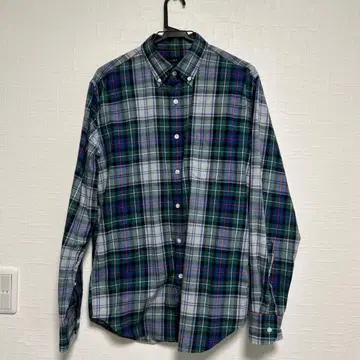 J.CREW 체크 무늬 버튼 다운 셔츠 M