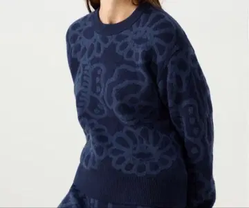 유니클로 마리메꼬 택 포함 미사용 새상품 라무 크루넥 스웨터 XL