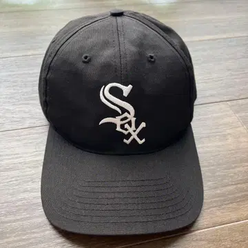 [ 빈티지 ] MLB 화이트삭스 캡 블랙 자수 로고