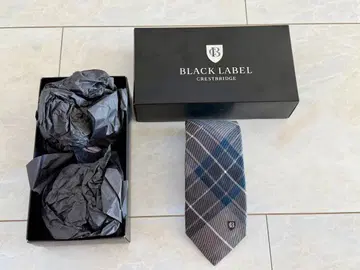 BLACK LABEL 넥타이 다크 블루 그레이