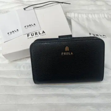 FURLA 훌라 매그놀리아 블랙 접이식 지갑