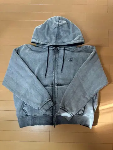 HeavyWeightLogoEmbroideredFull-ZipHoodie