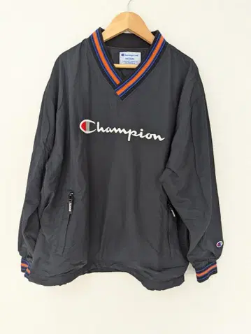 XLARGE Champion 블랙 나일론 자켓 콜라보 M 트레이닝복