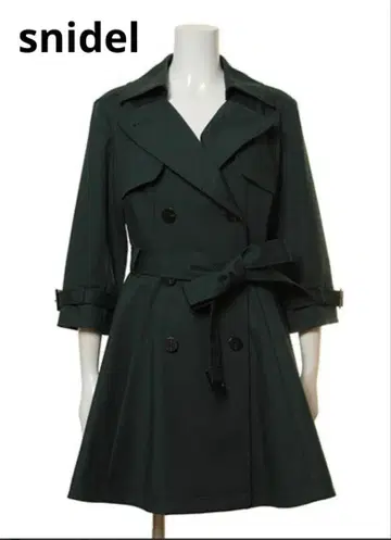 snidel 스나이델 플레어 트렌치코트 그린 1