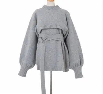 아이레네 IRENE 볼륨 니트 벨트 포함