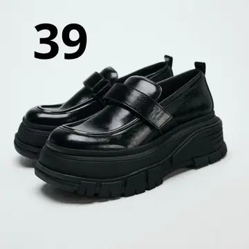 [ ZARA ] 플랫폼 로퍼 39 사이즈 25.3cm 자라