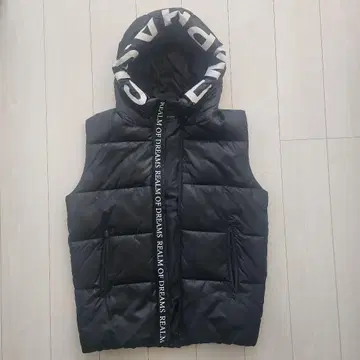 in the attic 인디애틱 후디드 페이크 다운 블루종