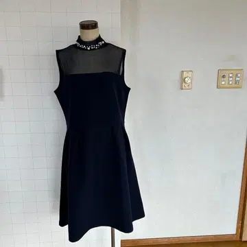 네이비 슬리브리스 원피스 M-L