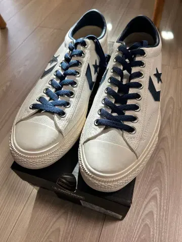 CONVERSE SKATEBOARDING 화이트 네이비 스니커즈