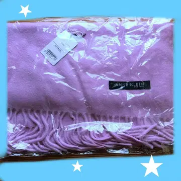 ANNE KLEIN 캐시미어 100% 핑크 머플러