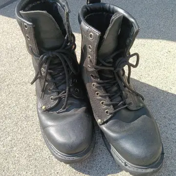 가죽 부츠 블랙 (엔지니어 부츠) 사이즈 27