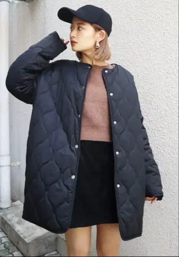 EMODA 콤비 블루종 FREE 에모다 미사용품 블랙 퀼팅