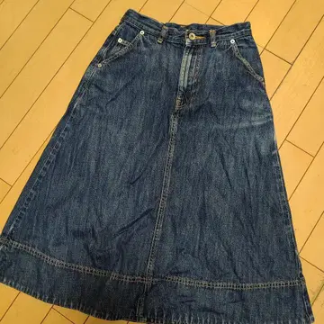 뮤베일 워크 데님 스커트