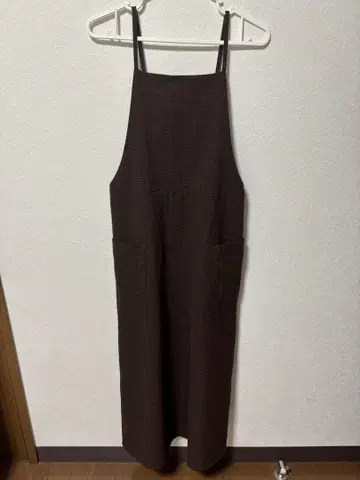 SLOBE IENA 브라운 에이프런 살로펫