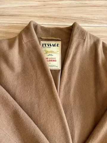 저널 스탠다드 L'ESSAGE 베이지 롱 코트