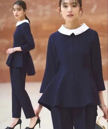 루일 에 부티크 페플럼 상의 팬츠 셋업 M 사이즈