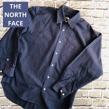 THE NORTH FACE 남성용 L 체크 무늬 긴팔 셔츠