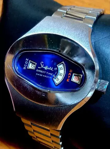 셰필드 다이렉트 타임 데이트 수동 와인딩 남성용 손목시계 작동품