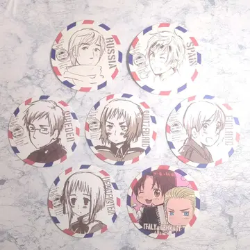 헤타리아 애니메이트 페어 구매 혜택 코스터 7개 세트