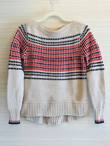 L.L.BeanSIGNATURE 니트 보트넥 도트 스트라이프