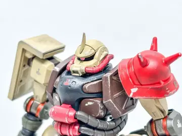 HG 자쿠 (GQ) 사막색 사양 지휘관기 도색 완료품