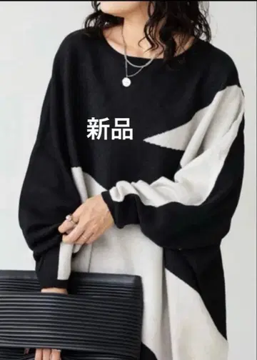 안티카 새상품 최종 가격 인하 오샤레 돌먼 니트