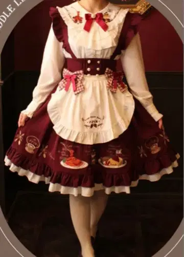 찻집 아마벨 블라우스, 점프 스커트, 세트