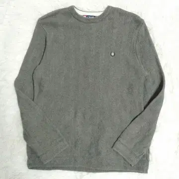 CHAPS 헤링본 무늬 스웨터 M 로고 자수