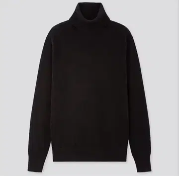 유니클로 UNIQLO 캐시미어 터틀넥 스웨터 블랙 XL 니트