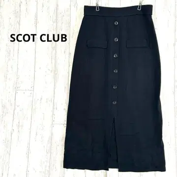 스콧 클럽 SCOT CLUB 니트 스커트 [ S ] 스트레치 블랙
