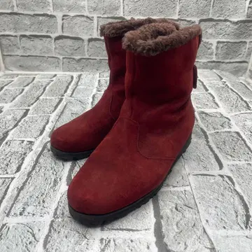 허시파피 숏부츠 L6864 보아 스웨이드 넓은 폭 25 3E