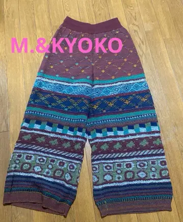 M.&KYOKO 자카드 니트 팬츠