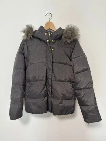 니코앤드 퍼 탈부착 가능 다크 그레이 다운 자켓