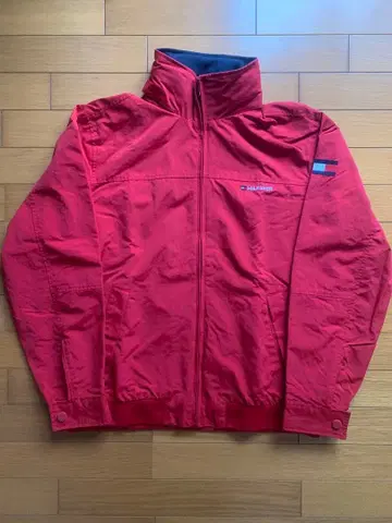 TOMMY HILFIGER 레드 나일론 자켓 XL