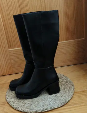 GRL 스퀘어토 롱부츠 [zr720] 블랙