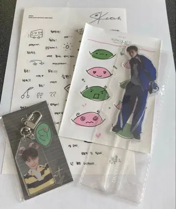 송강 아크릴 키링 아크릴 스탠드 시즌 그리팅 스티커