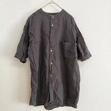 린넨 100% 어반 리서치 도어스 셔츠 다크 그레이 M 상당