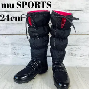 mu SPORTS 부츠 골프화 24cm 블랙/핑크