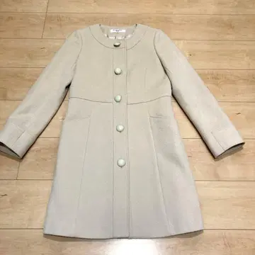 노카라 코트 S 사이즈 베이지
