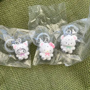 산리오 메지루시 액세서리 후와후와 스노우 키티 쿠로미 포차코