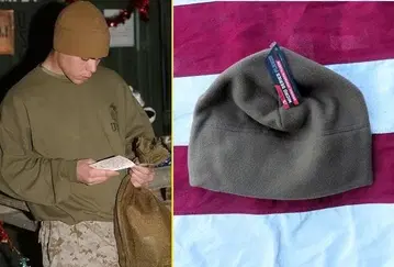 새상품 미사용 폴라테크 플리스 캡 코요테 68