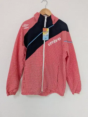 umbro 깅엄 체크 자켓 UV 점퍼 윈드브레이커
