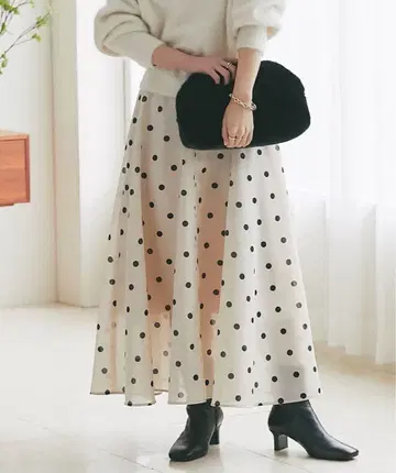 라 부티크 봉봉 오간 서큘러 스커트